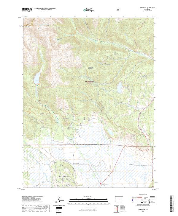 Jefferson, CO — USGS 7.5-minute topo (2022)