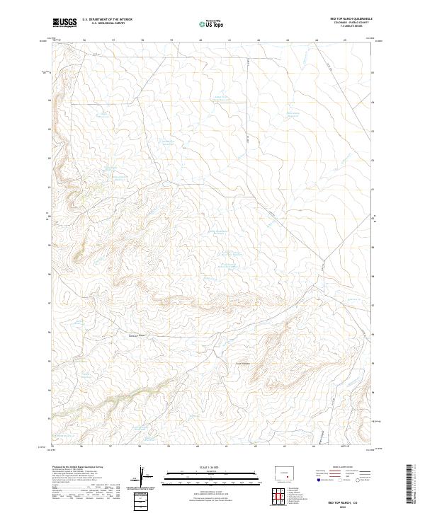 Red Top Ranch, CO — USGS 7.5-minute topo (2022)