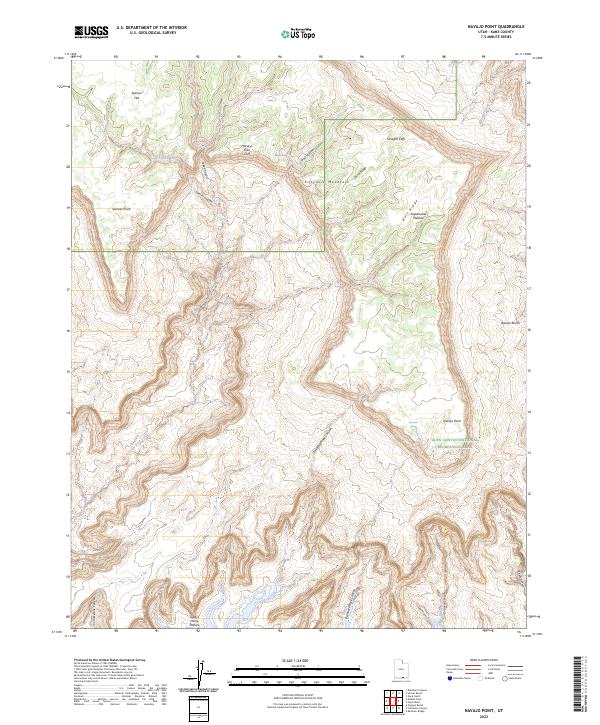 Navajo Point, UT — USGS 7.5-minute topo (2023)