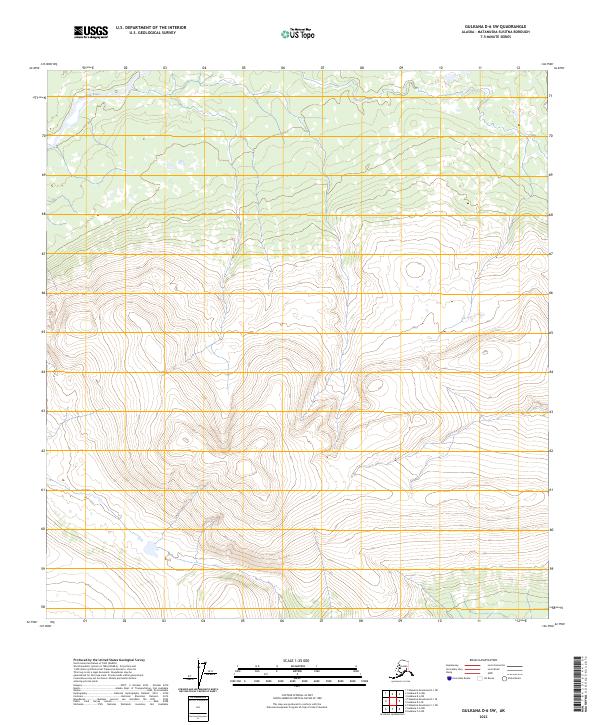 Gulkana D-6 SW, AK — USGS 7.5-minute topo (2023)