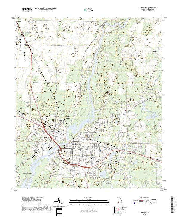 Bainbridge, GA — USGS 7.5-minute topo (2024)