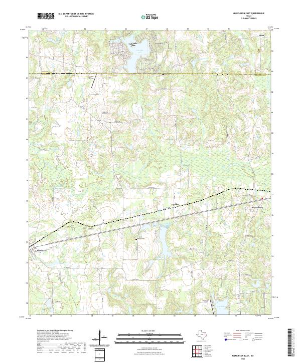 Murchison East, TX — USGS 7.5-minute topo (2022)