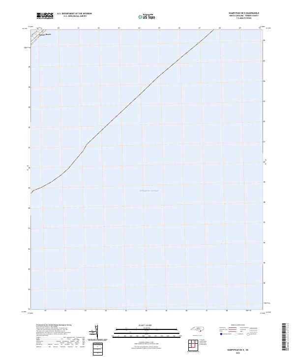 Hampstead OE E, NC — USGS 7.5-minute topo (2022)