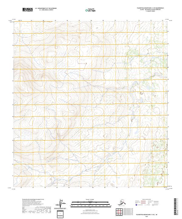 Talkeetna Mountains C-2 SE, AK — USGS 7.5-minute topo (2023)