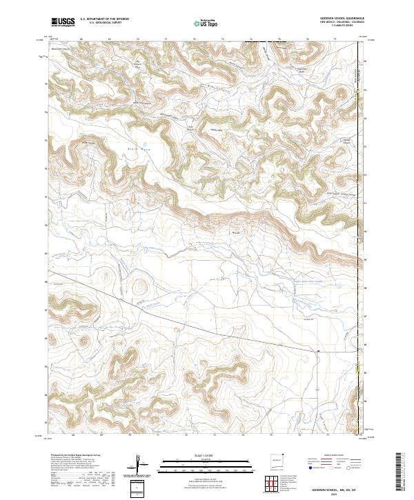 Goodson School, NM-OK-CO — USGS 7.5-minute topo (2023)