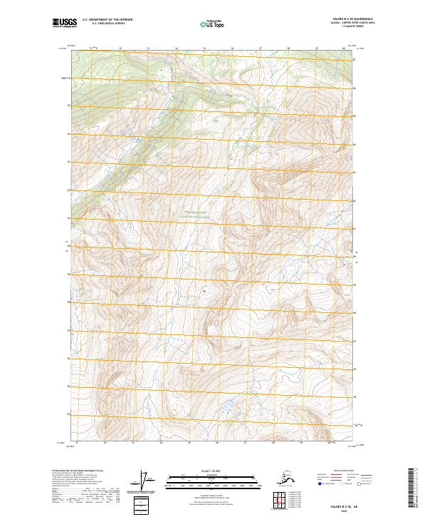 Valdez B-2 SE, AK — USGS 7.5-minute topo (2023)