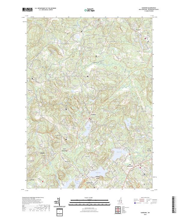 Sandown, NH — USGS 7.5-minute topo (2024)