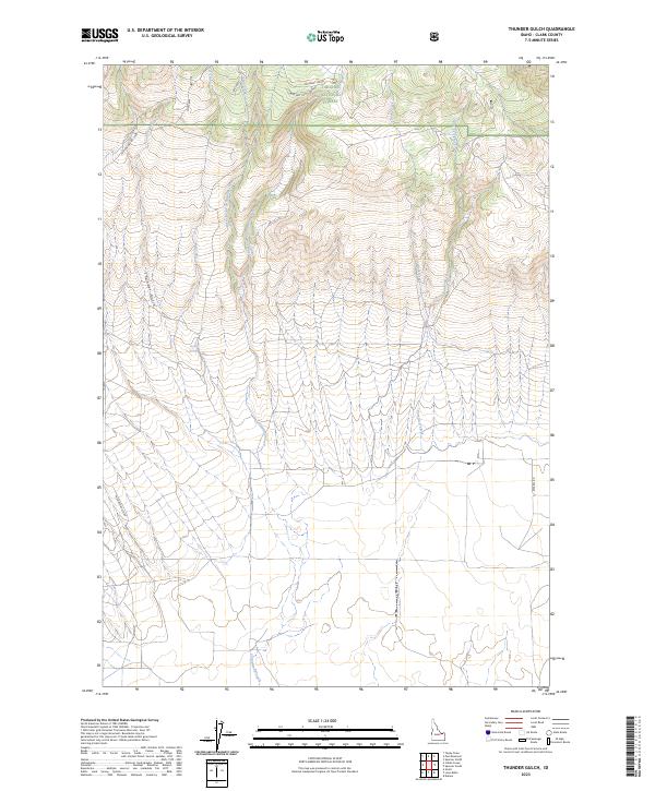 Thunder Gulch, ID — USGS 7.5-minute topo (2023)