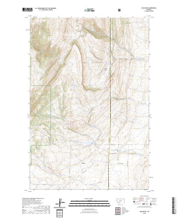 Wallrock, MT — USGS 7.5-minute topo (2024)