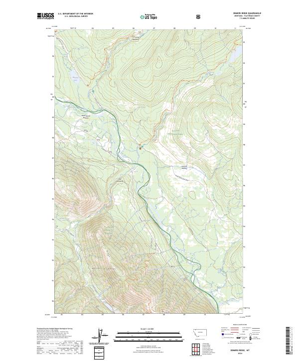 Demers Ridge, MT — USGS 7.5-minute topo (2024)