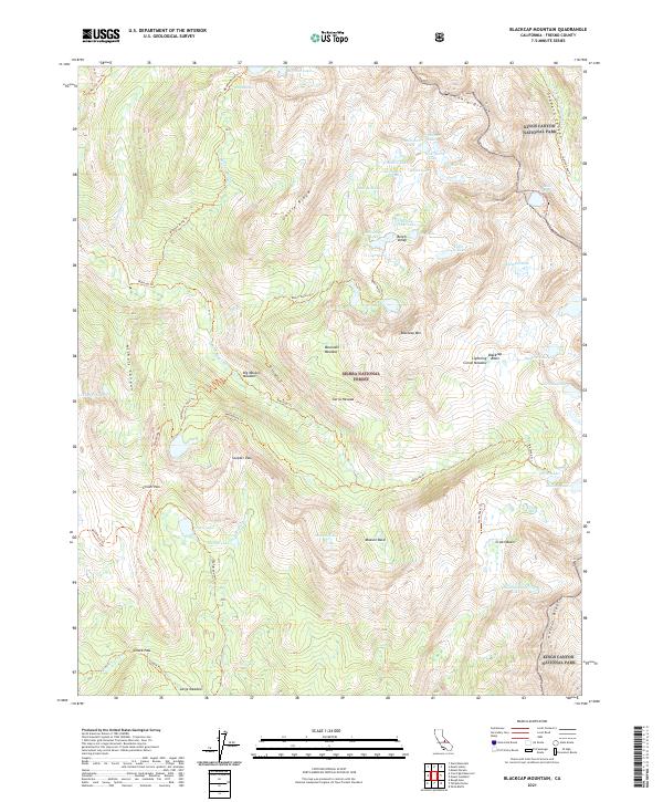 Blackcap Mountain, CA — USGS 7.5-minute topo (2021)