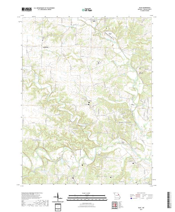 Silex, MO — USGS 7.5-minute topo (2021)