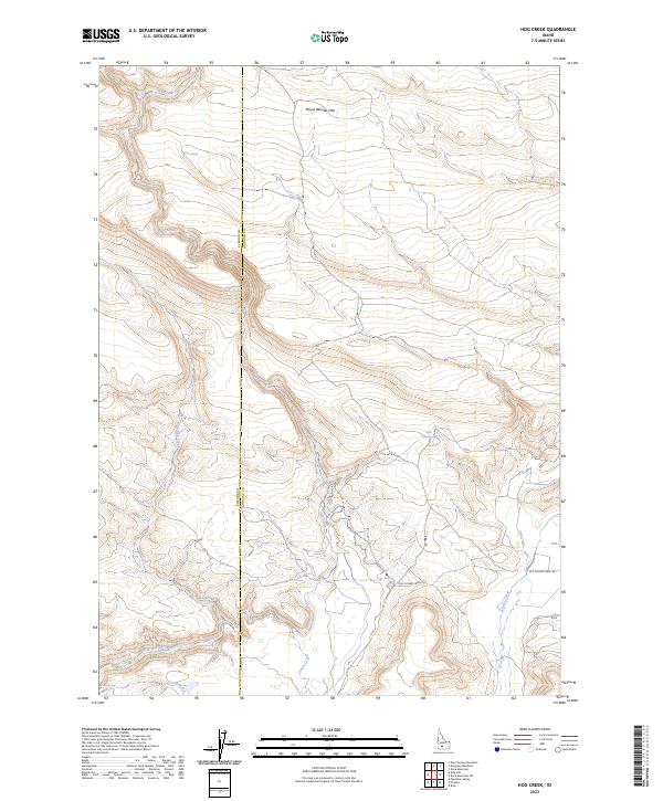 Hog Creek, ID — USGS 7.5-minute topo (2023)