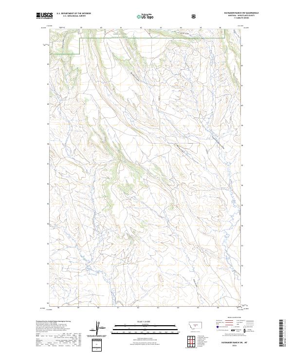 Haymaker Ranch SW, MT — USGS 7.5-minute topo (2024)