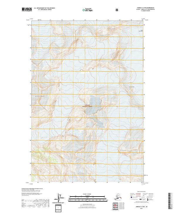 Juneau C-2 SW, AK — USGS 7.5-minute topo (2021)