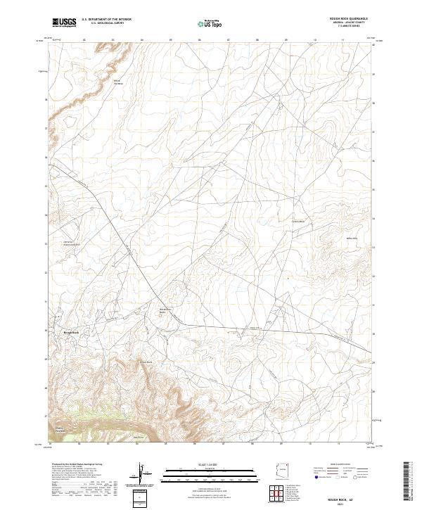 Rough Rock, AZ — USGS 7.5-minute topo (2021)
