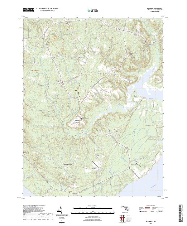 Nanjemoy, MD — USGS 7.5-minute topo (2023)