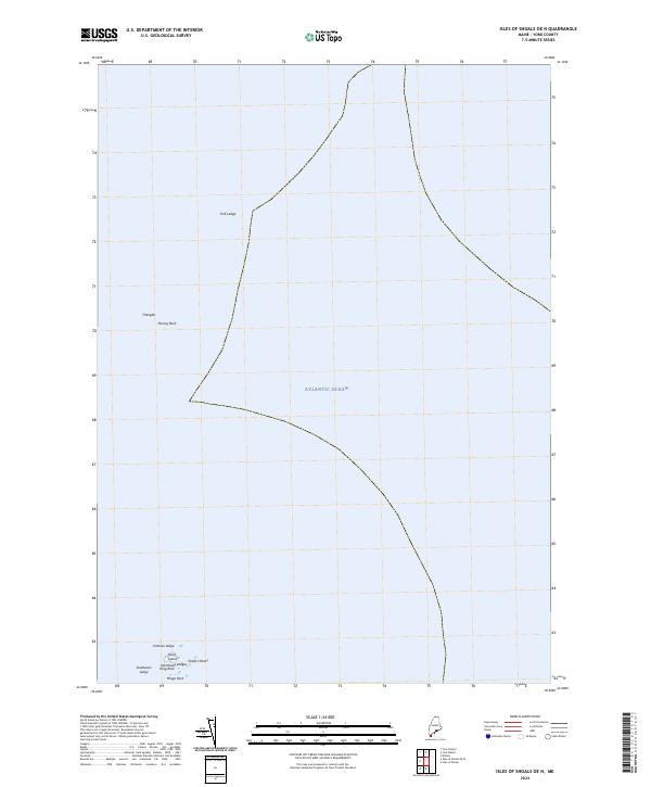 Isles of Shoals OE N, ME — USGS 7.5-minute topo (2024)