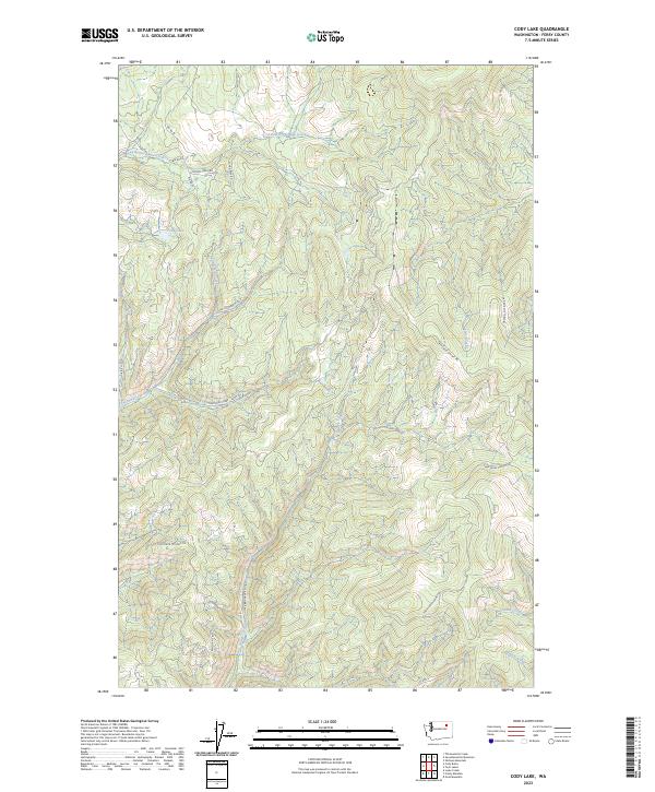 Cody Lake, WA — USGS 7.5-minute topo (2023)