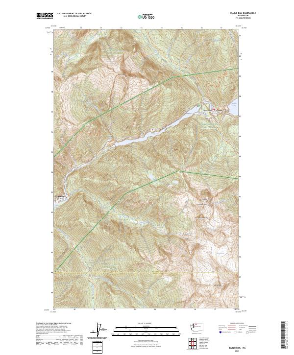Diablo Dam, WA — USGS 7.5-minute topo (2023)