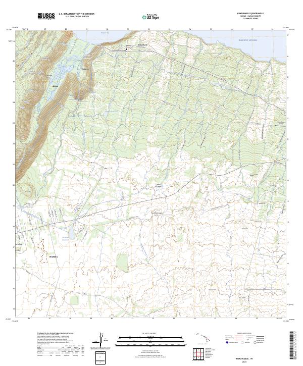 Kukuihaele, HI — USGS 7.5-minute topo (2024)