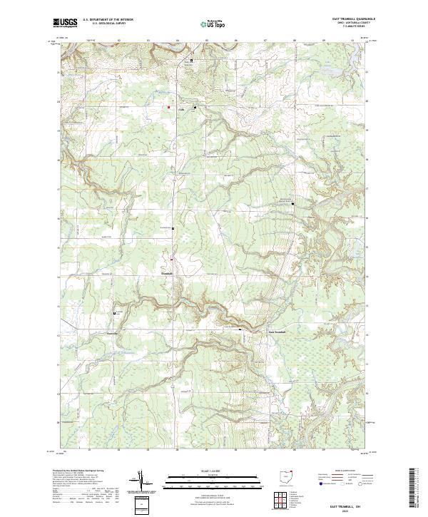 East Trumbull, OH — USGS 7.5-minute topo (2023)