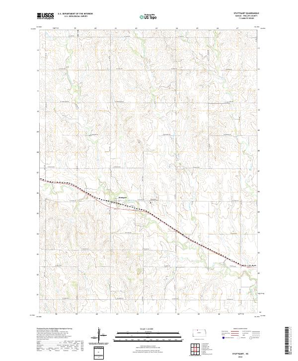 Stuttgart, KS — USGS 7.5-minute topo (2022)