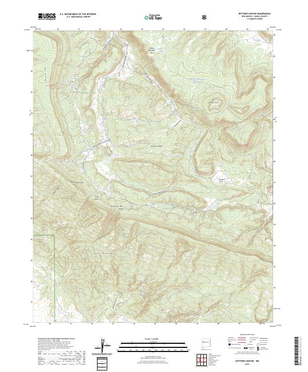 Kettner Canyon, NM — USGS 7.5-minute topo (2023)