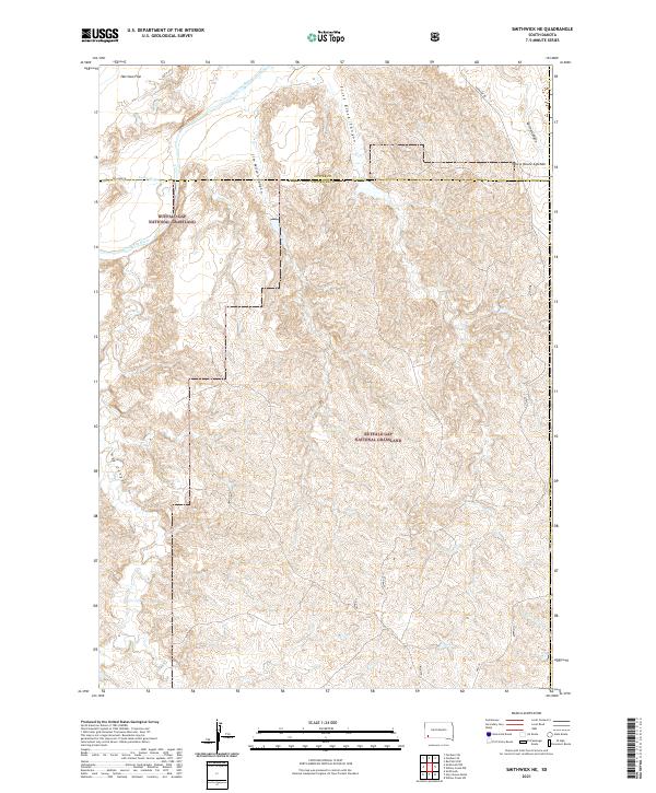 Smithwick NE, SD — USGS 7.5-minute topo (2021)