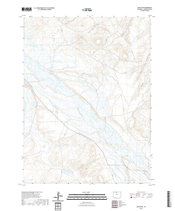 Gould NW, CO — USGS 7.5-minute topo (2022)
