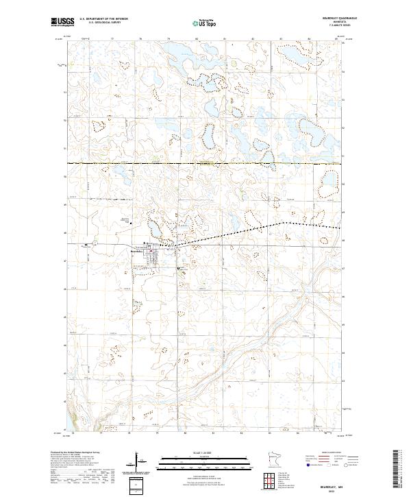Beardsley, MN — USGS 7.5-minute topo (2022)