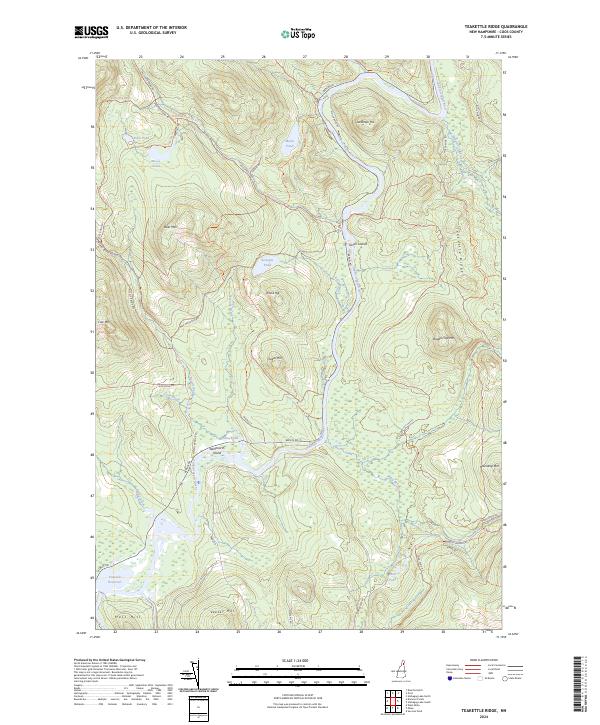 Teakettle Ridge, NH — USGS 7.5-minute topo (2024)