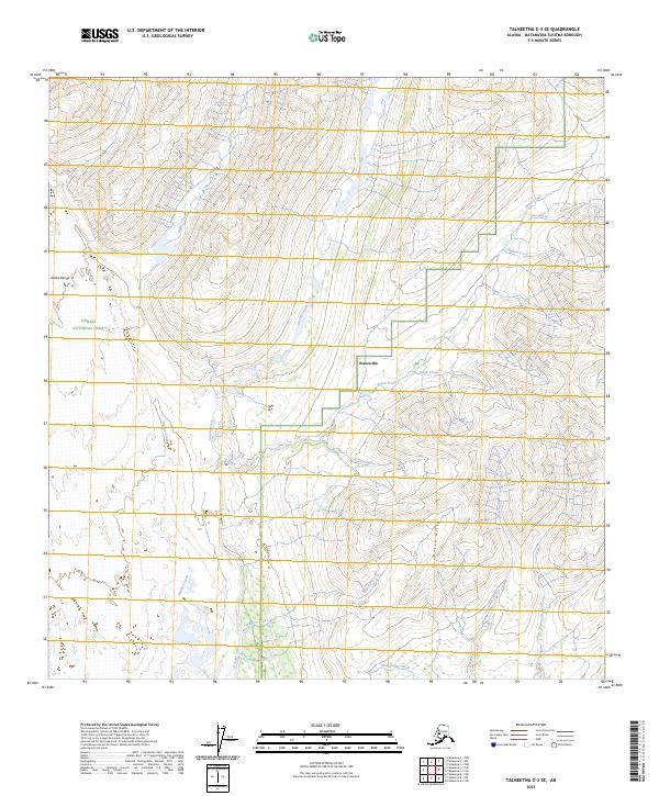 Talkeetna C-3 SE, AK — USGS 7.5-minute topo (2023)