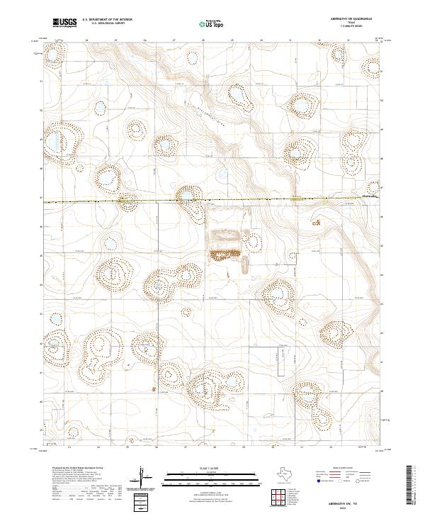 Abernathy SW, TX — USGS 7.5-minute topo (2022)