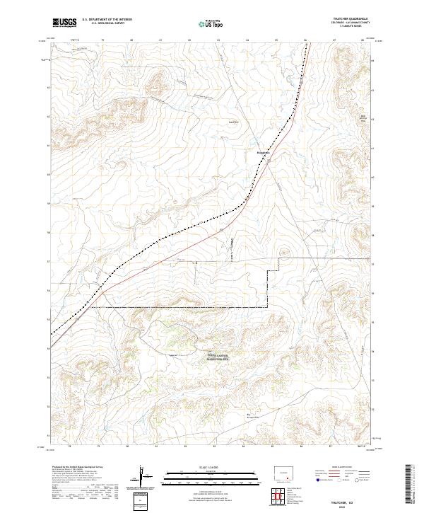 Thatcher, CO — USGS 7.5-minute topo (2022)