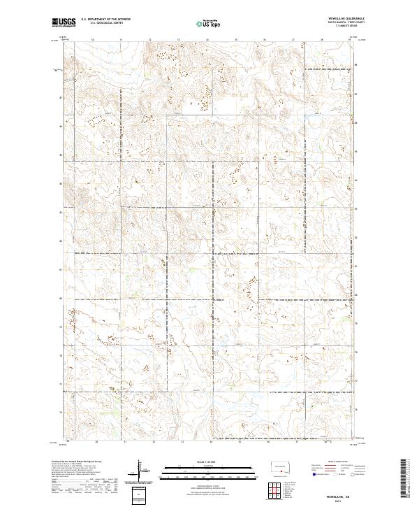 Wewela NE, SD — USGS 7.5-minute topo (2021)