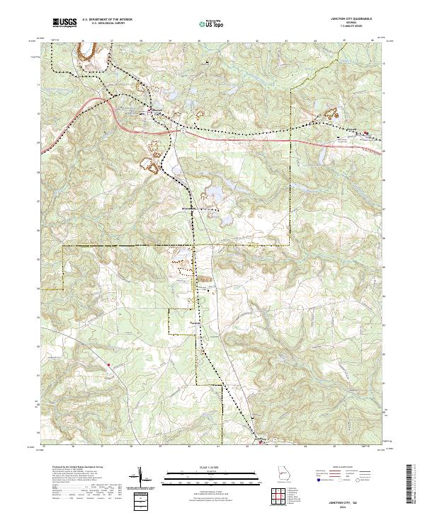 Junction City, GA — USGS 7.5-minute topo (2024)