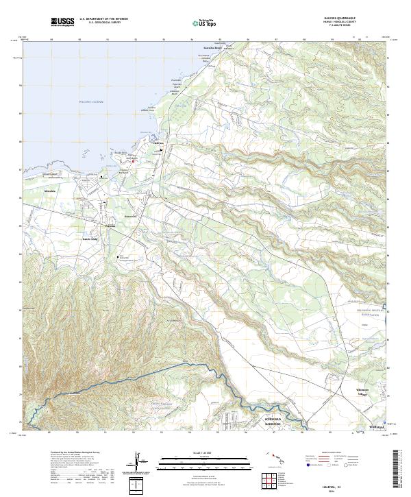 Haleiwa, HI — USGS 7.5-minute topo (2024)