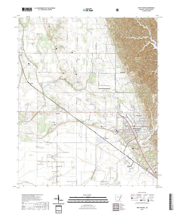 West Helena, AR — USGS 7.5-minute topo (2024)