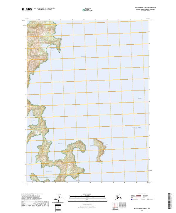 Blying Sound D-7 SW, AK — USGS 7.5-minute topo (2024)