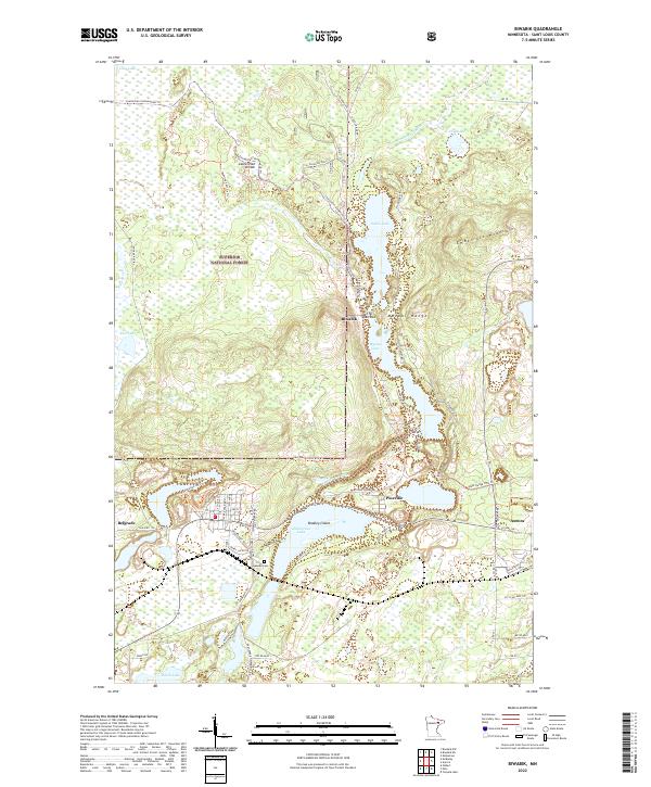 Biwabik, MN — USGS 7.5-minute topo (2022)