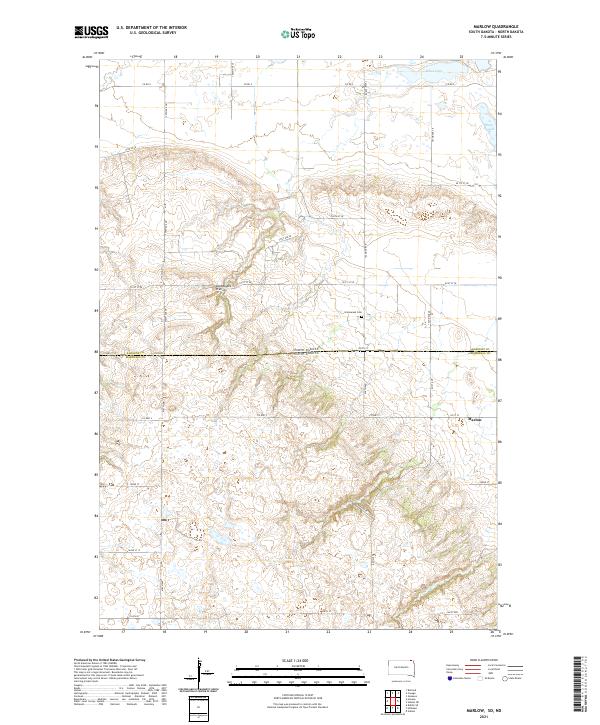 Marlow, SD-ND — USGS 7.5-minute topo (2021)