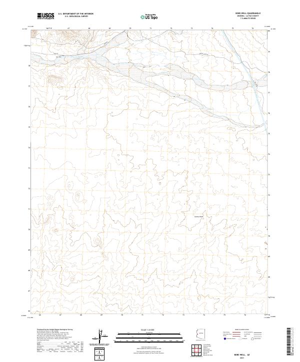 Bobs Well, AZ — USGS 7.5-minute topo (2021)