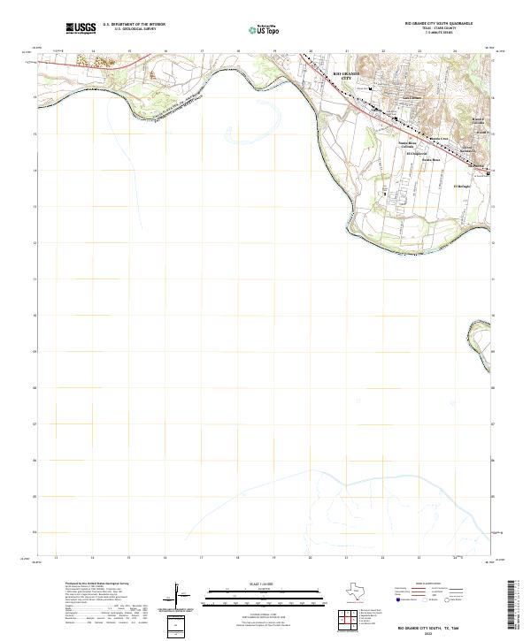 Rio Grande City South, TX,TAM, US — USGS 7.5-minute topo (2022)