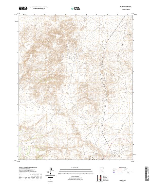 Basalt, NV — USGS 7.5-minute topo (2021)