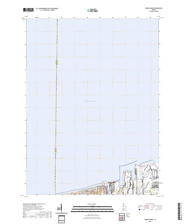 Ogden Dunes, IN — USGS 7.5-minute topo (2022)