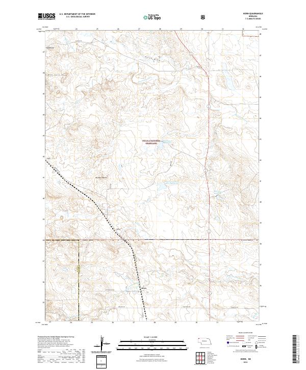 Horn, NE — USGS 7.5-minute topo (2021)