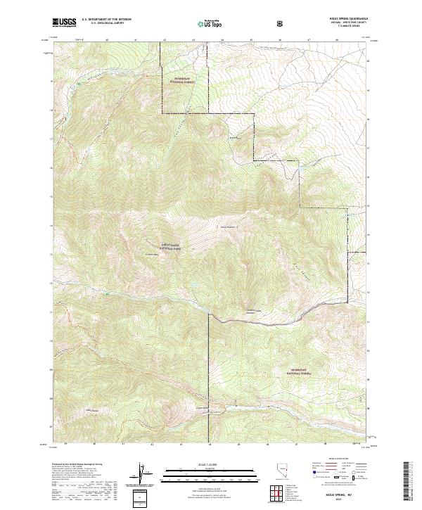 Kious Spring, NV — USGS 7.5-minute topo (2021)