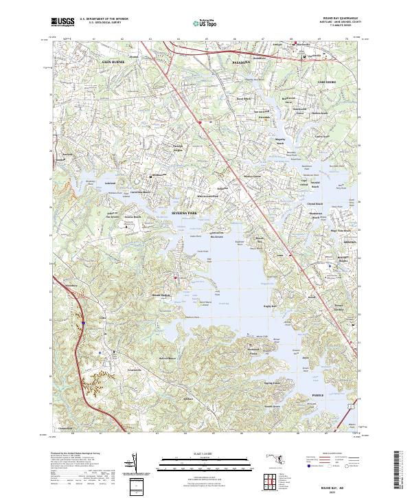 Round Bay, MD — USGS 7.5-minute topo (2023)
