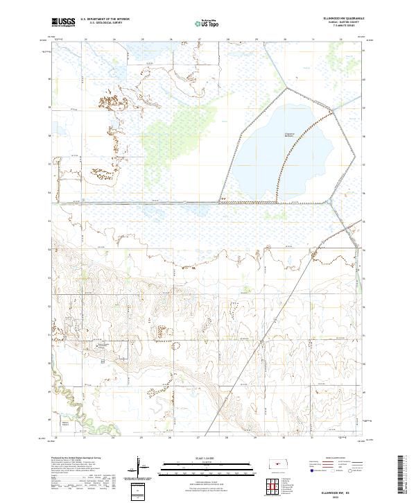 Ellinwood NW, KS — USGS 7.5-minute topo (2022)